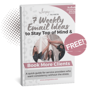 book ,ock up of seven weekly email ideas free download for free